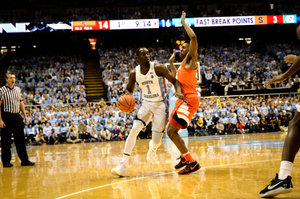 Theo Pinson is North Carolina's only starter not averaging double-digit points each game.