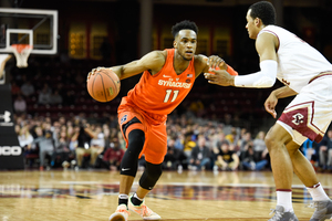 Oshae Brissett and the other two members of SU's big three — Tyus Battle and Frank Howard — combined to take 46 shots Wednesday.