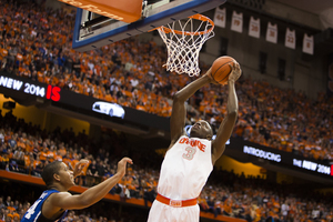 Jerami Grant had three dunks in overtime, carrying Syracuse to a 91-89 win over Duke. 