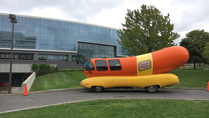 The famed Oscar Mayer Weiner Mobile was spotted outside Newhouse 3 this morning.