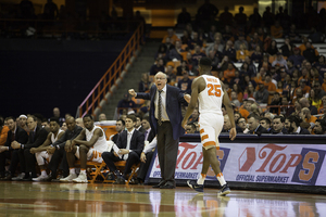 Syracuse narrowly beat North Florida at home on Saturday afternoon and lost by 17 at No. 17 Wisconsin on Tuesday. 