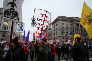 The Women's March was a global protest that drew in about 4 million demonstrators, including New York City.