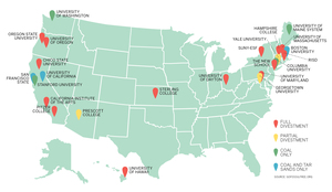 Syracuse University joined a number of other universities when it announced in 2015 it would divest from fossil fuels. 