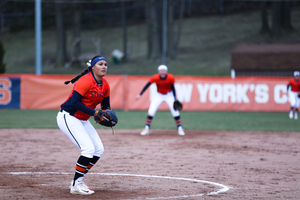 Alexa Romero struck out at least 10 in both games Syracuse played on Saturday.