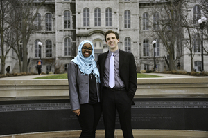 Ghufran Salih and Kyle Rosenblum's willingness to listen to underrepresented student communities is a central component to their administration's success.