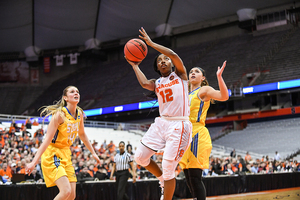 Kiara Lewis had a game-high nine first-half points.