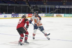 Kristen Siermachesky is one of nine Syracuse players who are 5-foot-9 or taller, but the height can sometimes lead to more penalties.