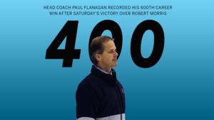 Paul Flanagan was the seventh women’s college hockey coach to reach the 400 win mark.