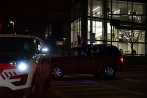 SPD blocked off streets in the area as those at the gathering began to disperse down Comstock and Euclid avenues.