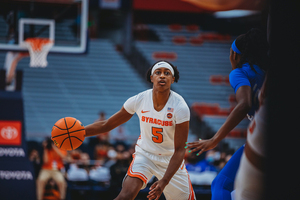 Teisha Hyman extended her double-digit streak to 16 games, securing four steals and six defensive rebounds. 