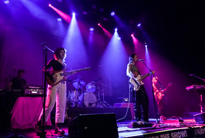 Before lead singer Lydia Night joined audience members in the front row, she passed out face masks stamped with The Regrettes’ logo to those without one.
