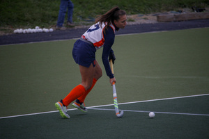 Quirine Comans scored twice during the Orange's 5-0 win at Kent State.