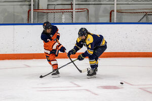 Syracuse was outshot 40-20 by Merrimack in its 4-0 loss as the Warriors completed a two-game sweep of the Orange.