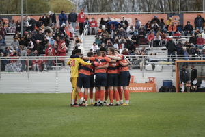 Syracuse dropped 12 spots in the rankings to No. 22. The Orange lost to unranked Temple on Oct. 10 before tying then-No. 23 Clemson 1-1 on Sunday.