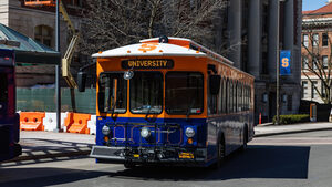 The grocery buses will pick up and drop off students at the College Place bus stop between 11 a.m. and 3 p.m. on Sundays for the remainder of the semester. Shopping locations include Trader Joe’s, Aldi, Wegmans and Target. 