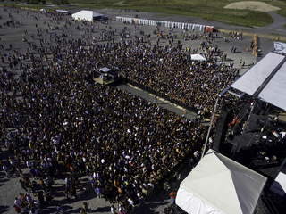 Before the announcement of the cancellation of the headline performance, concert goers enjoyed acts including Marshmello, Tove Lo, D.R.A.M., Stephen and LOLO.