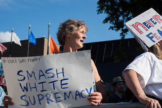 The rally was organized by Black Lives Matter Syracuse.